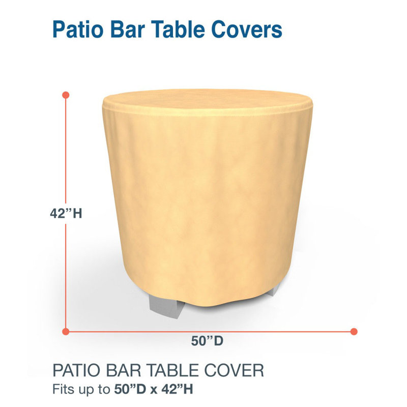 Arlmont & Co. Jared Water Resistant Patio Bar Table Cover & Reviews